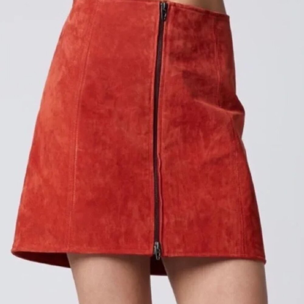 Blank NYC Suede Mini Skirt | Color: Redwood | Size: 26
